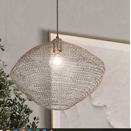 WARREN luminaire suspendu métal laiton