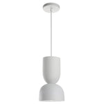 KALA luminaire suspendu ciment blanc 7" LPC4456