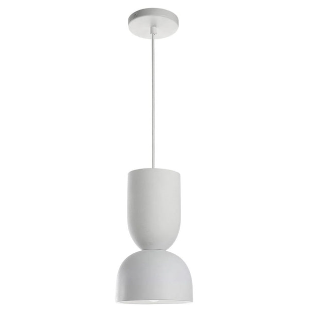 KALA luminaire suspendu ciment blanc 7" LPC4456| Luminaire Plus.ca