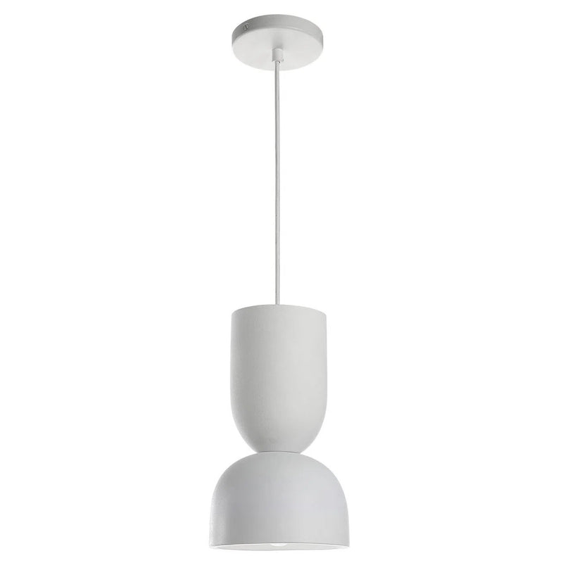 KALA luminaire suspendu ciment blanc 7" LPC4456| Luminaire Plus.ca