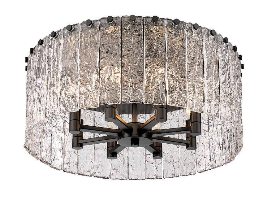 GLACIER luminaire plafonnier noir ou doré IL107I / IL107J | Luminaire Plus.ca