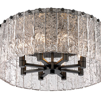 GLACIER luminaire plafonnier noir ou doré IL107I / IL107J | Luminaire Plus.ca