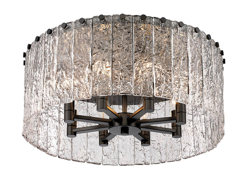 GLACIER luminaire plafonnier noir ou doré IL107I / IL107J | Luminaire Plus.ca