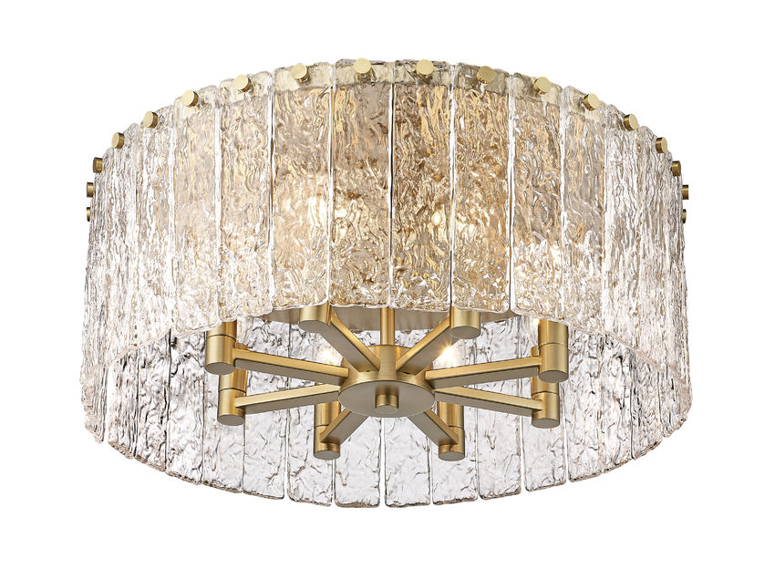 GLACIER luminaire plafonnier noir ou doré IL107I / IL107J | Luminaire Plus.ca