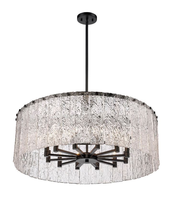 GLACIER luminaire suspendu noir ou doré IL-107Q / IL-107R | Luminaire Plus.ca