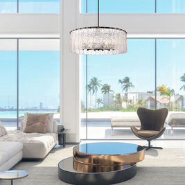 GLACIER luminaire suspendu noir ou doré IL-107Q / IL-107R | Luminaire Plus.ca