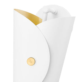 SALONE luminaire mural doré et blanc 1951-1S-MW