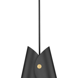 SALONE luminaire suspendu 11''D noir et doré 1951P11-MB