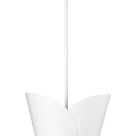 SALONE luminaire suspendu 11''D blanc et doré 1951P11-MW