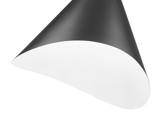 ARIA luminaire suspendu noir 18"D 1952P18-MB