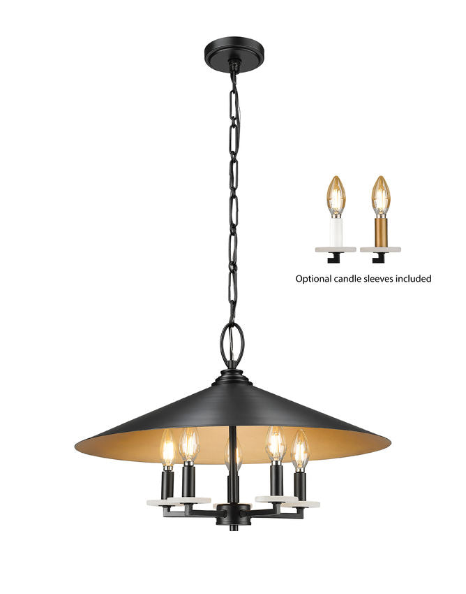 RIALTO luminaire suspendu noir 22
