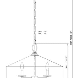 RIALTO luminaire suspendu noir 22