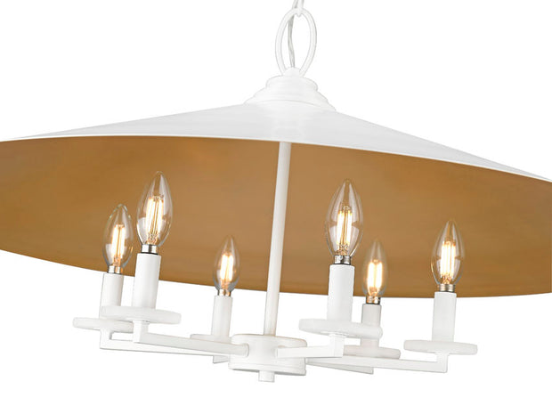 RIALTO luminaire suspendu blanc 32"D 1953-32MW