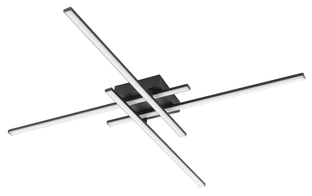 LAPIZ luminaire plafonnier del intégré noir 205754A | Luminaire Plus.ca