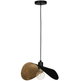 SACEDA luminaire suspension Noir/feuille d'or | Luminaire Plus.ca