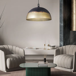 JAYA luminaire suspendu métal noir et doré IPL2076B01TT | Luminaire Plus.ca