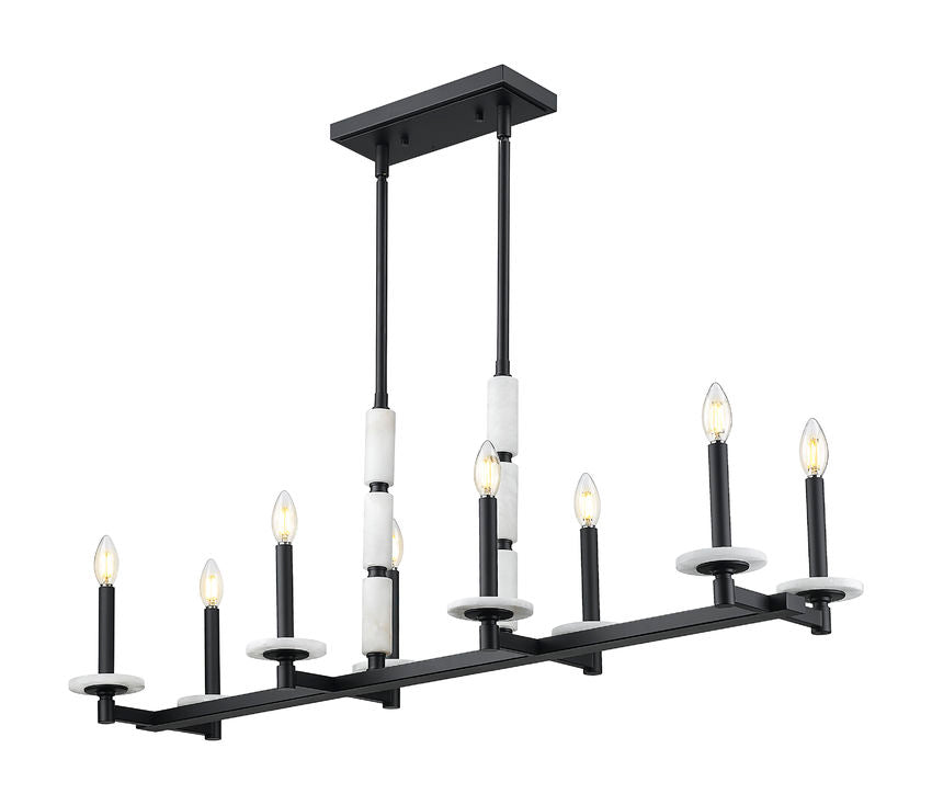 KADEN luminaire suspendu linéaire 44"L 3045-8L