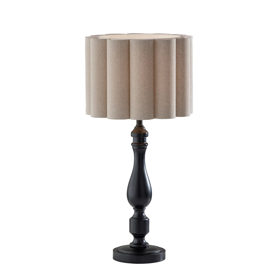 CLARET Lampe de table bois noir 26 1/2'' H 3271-01