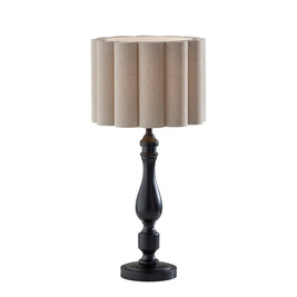 CLARET Lampe de table bois noir 26 1/2'' H 3271-01