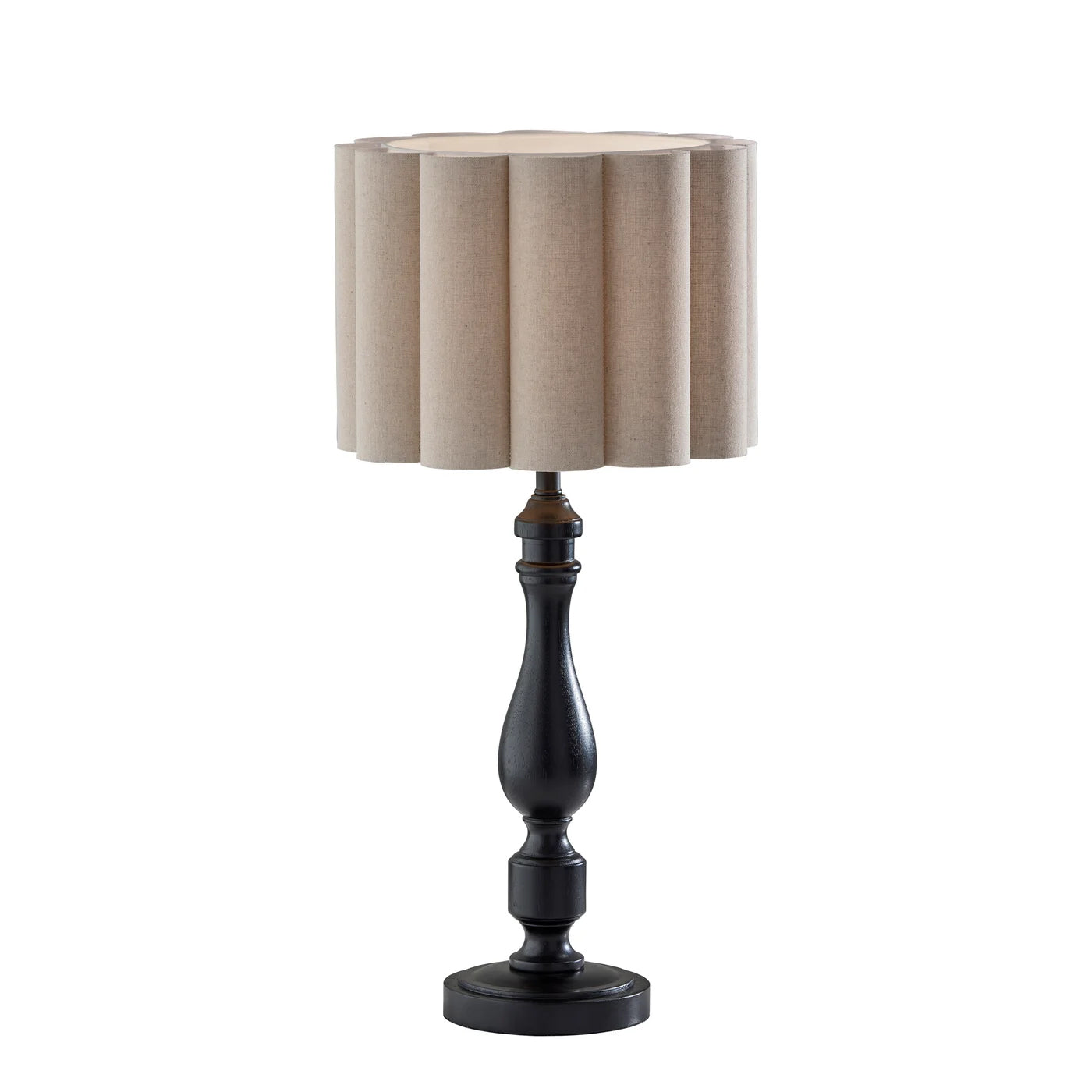 CLARET Lampe de table bois noir 26 1/2'' H 3271-01