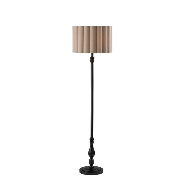 CLARET Lampe de plancher bois noir 59 3/4'' Hauteur 3274-01