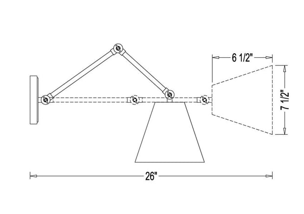 REGENT luminaire mural nickel brossé 347S-BN | Luminaire Plus.ca