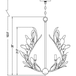 CLAUDINE luminaire suspendu rond 353