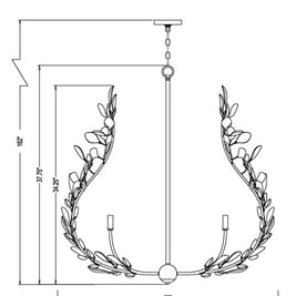 CLAUDINE luminaire suspendu rond 353