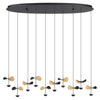 DRACERA luminaire suspendu noir et doré 390342A | Luminaire Plus.ca