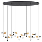 DRACERA luminaire suspendu noir et doré 390342A | Luminaire Plus.ca