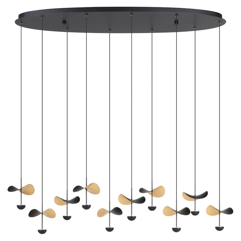 DRACERA luminaire suspendu noir et doré 390342A | Luminaire Plus.ca