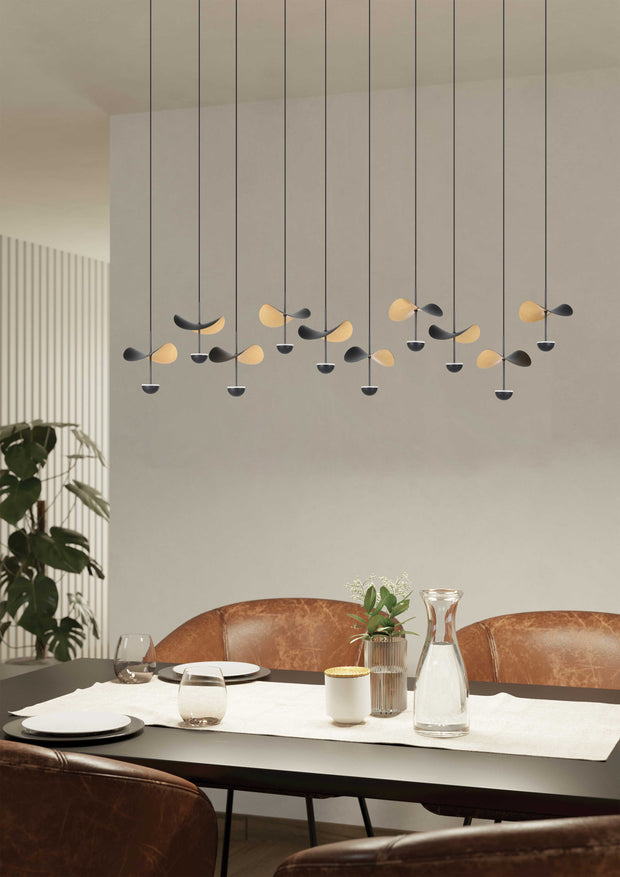 DRACERA luminaire suspendu noir et doré 390342A | Luminaire Plus.ca