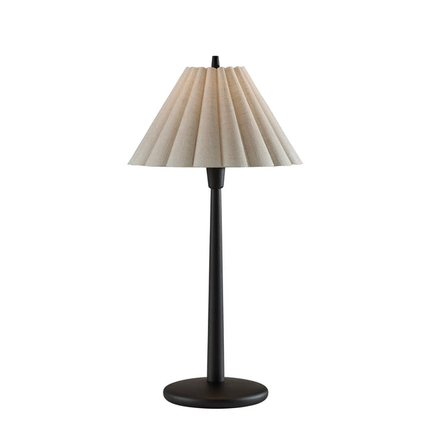SCALLOP Lampe de table bois noir ou naturel  28 3/4'' H 4143