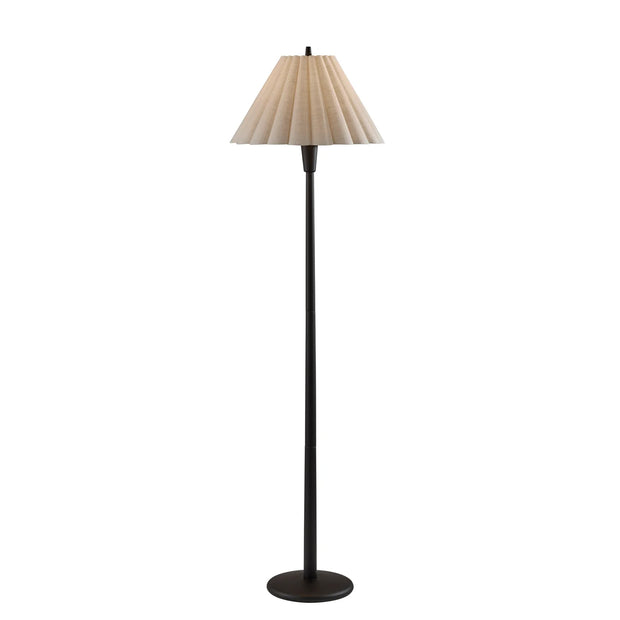 SCALLOP Lampe de plancher bois noir  60 3/4'' H 4146