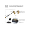 COLLETTE lampe de table métal LED | Luminaire Plus.ca
