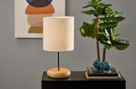 BRIELLE luminaire lampe de table bois/noir