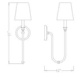 JISELE luminaire mural simple ou double 21
