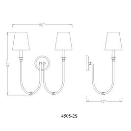 JISELE luminaire mural simple ou double 21