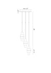 ROLA luminaire doré et verre fumé 45593-017 | Luminaire Plus.ca
