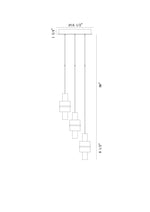 ROLA luminaire doré et verre fumé 45593-017 | Luminaire Plus.ca