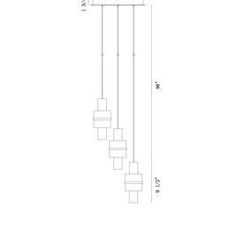 ROLA luminaire doré et verre fumé 45593-017 | Luminaire Plus.ca