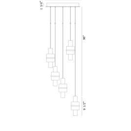 ROLA luminaire doré et verre fumé 45594-014 | Luminaire Plus.ca