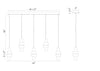 ROLA luminaire doré et verre fumé 45595-011 | Luminaire Plus.ca