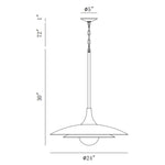 WELSH luminaire suspendu 24"D 46785