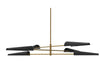 CASSIE luminaire suspendu noir ou doré CSE-476C | Luminaire Plus.ca 