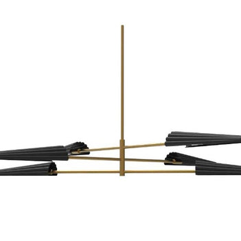CASSIE luminaire suspendu noir ou doré CSE-476C | Luminaire Plus.ca 
