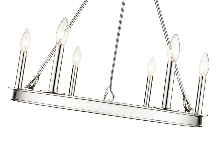 BARCLAY luminaire suspendu 25''D chrome 482R-6PN