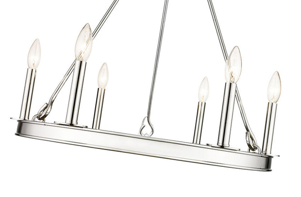 BARCLAY luminaire suspendu 25''D chrome 482R-6PN