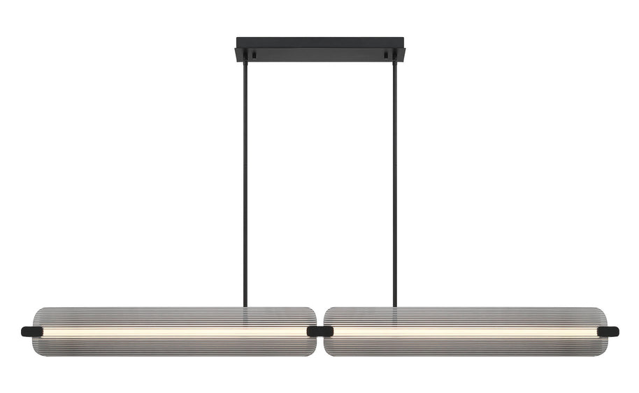 NEONESS Luminaire suspendu DEL avec verres fumés 67'' L 50056/7