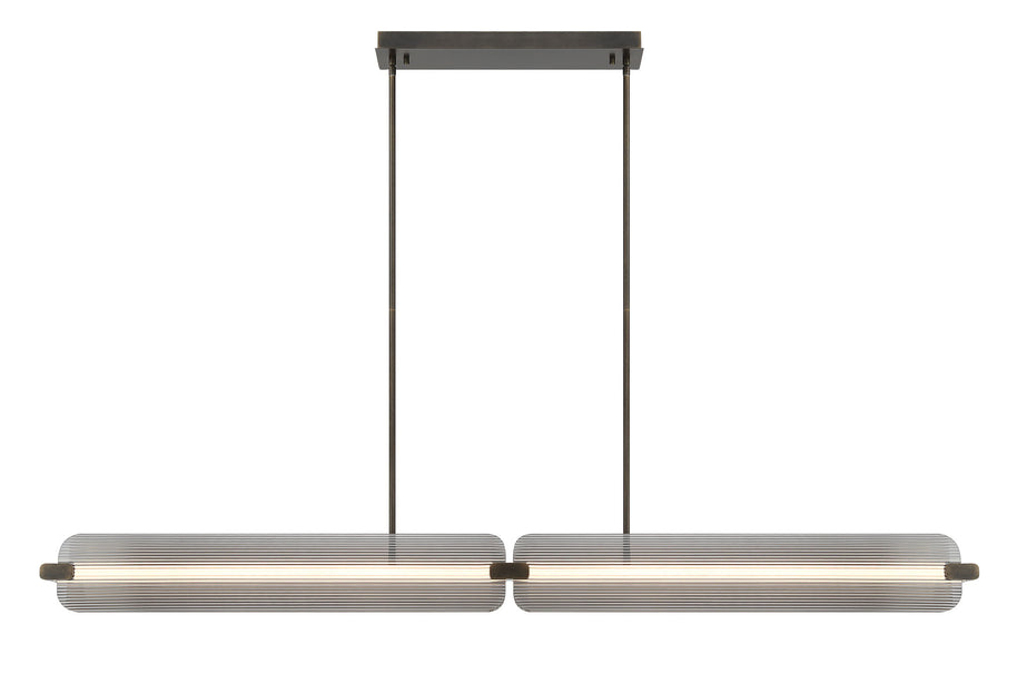 NEONESS Luminaire suspendu DEL avec verres fumés 67'' L 50056/7